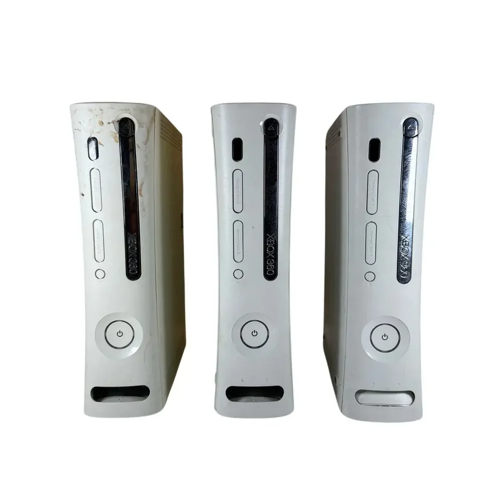 Xbox 360 Slim Consoles For Parts Or Repairs Lot Of 3